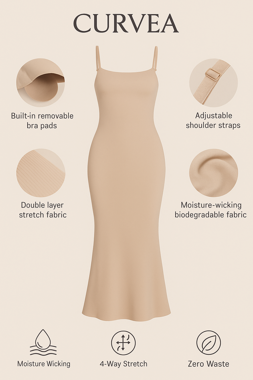 Shapewear Maxi Dress